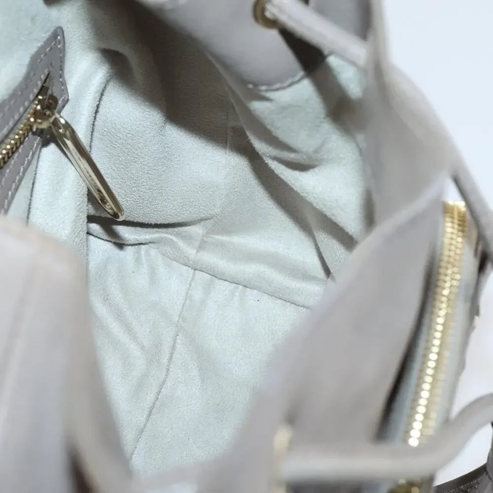Jimmy Choo Leather Studs Backpack Beige